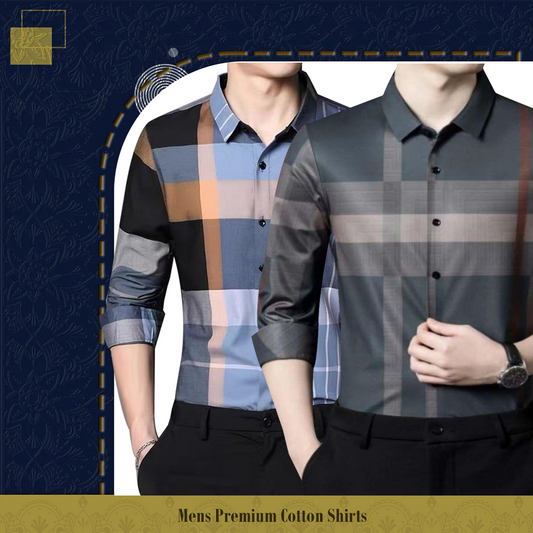 Men's Premium Cotton Shirts (SOB+BRG)