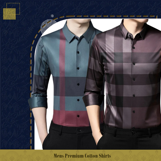 Men's Premium Cotton Shirts (GRC + BB2)