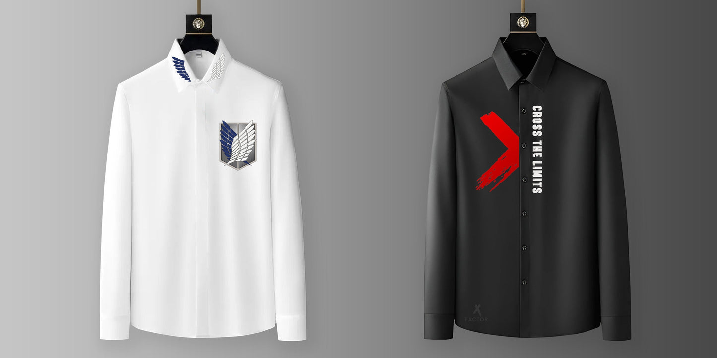 Luxury Design printed Cotton Shirts