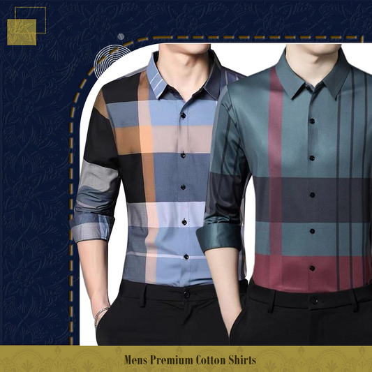 Men's Premium Cotton Shirts (SOB+GRC)