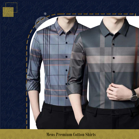 Men's Premium Cotton Shirts (GL+BRG)