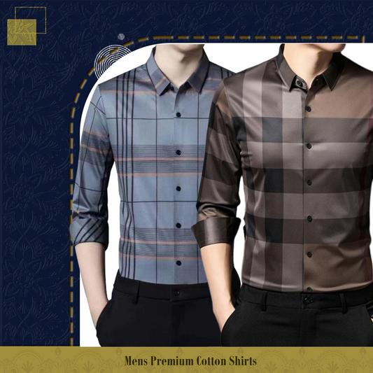 Men's Premium Cotton Shirts (GL+BB CHECK)