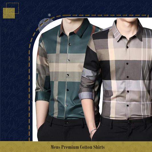 Men's Premium Cotton Shirts (GREEN + CGL)