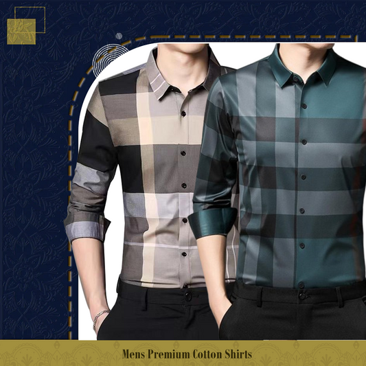 Men's Premium Cotton Shirts (CGL+PEACOCK)