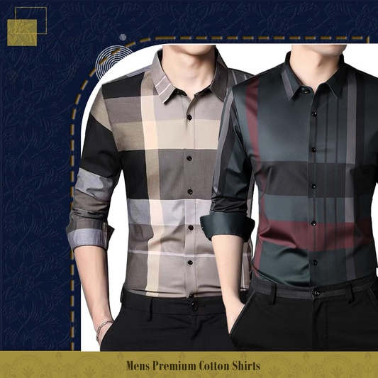 Men's Premium Cotton Shirts (CGL+RBL)