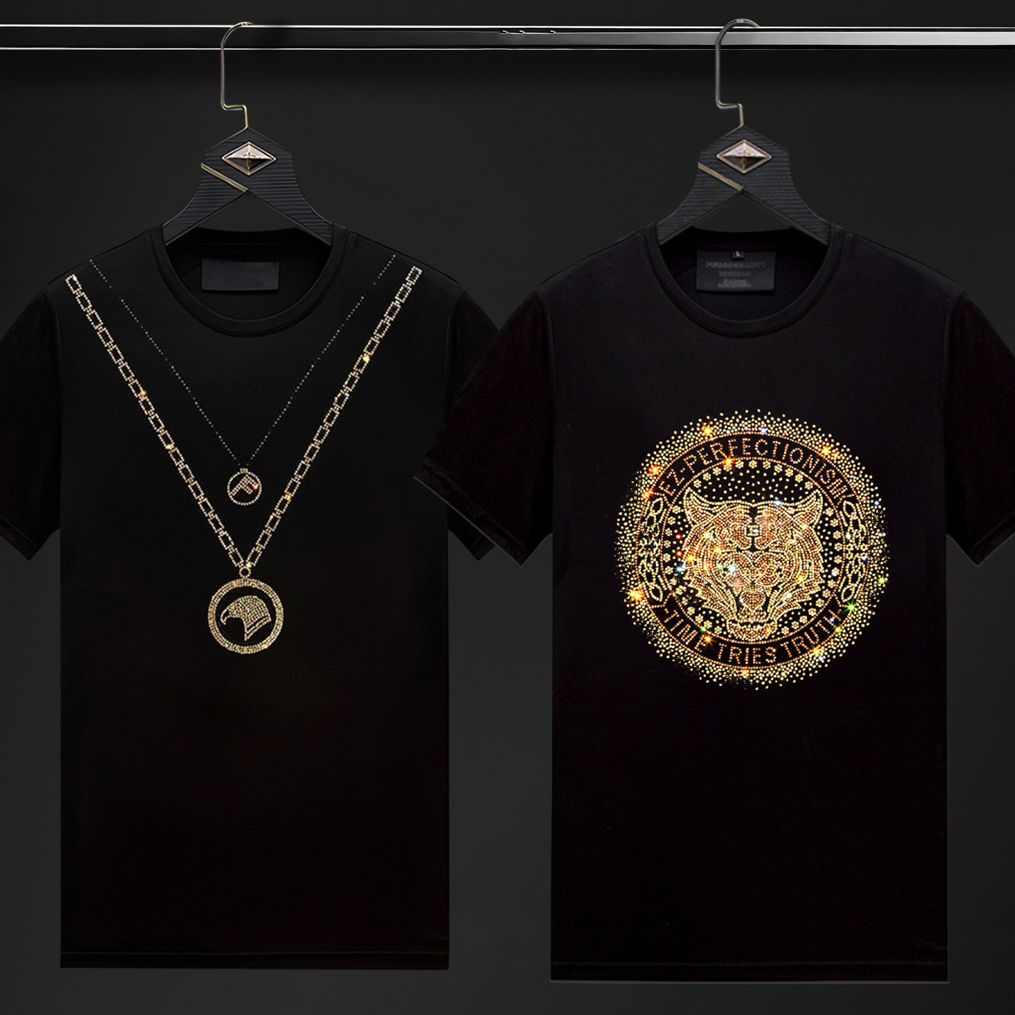 Pack Of 2 Luxury Cotton T-shirts (FLOCK+TIGER 2)