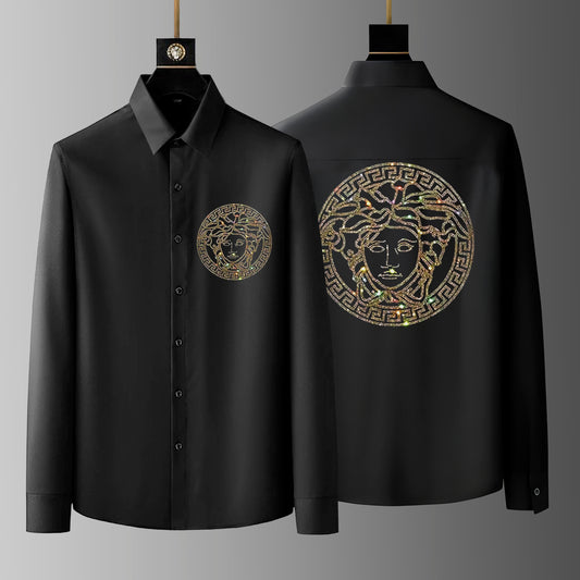Pack Of 2 Black Luxury Cotton Shirts (TIGERLOCK+QUEEN)