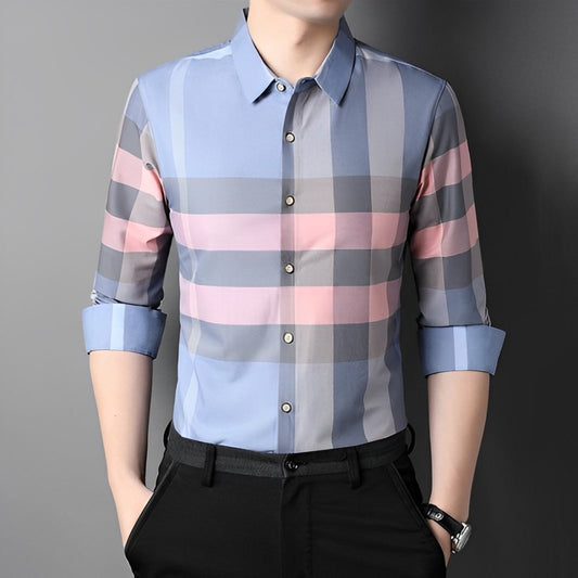 Pastel Men's Premium Cotton Check Shirt (SBP)