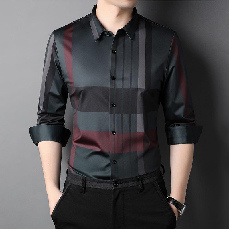 Pack of 2 Full Sleeve Cotton Check Shirt (RBL+D GREY)