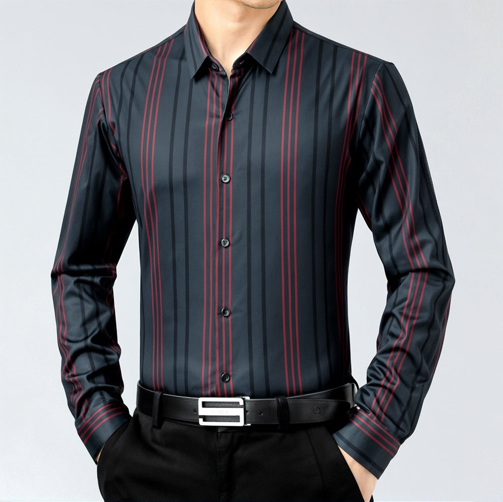 Holiday Stripe Cotton Full Sleeve Check Shirt (R LINE)