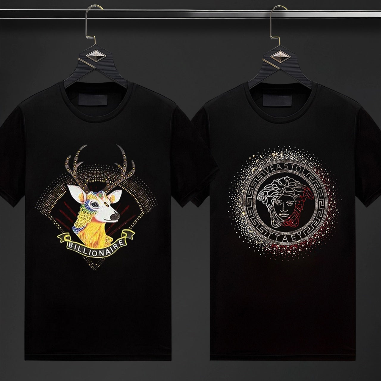 Pack Of 2 Luxury Cotton T-shirts (BUCK+RULER)