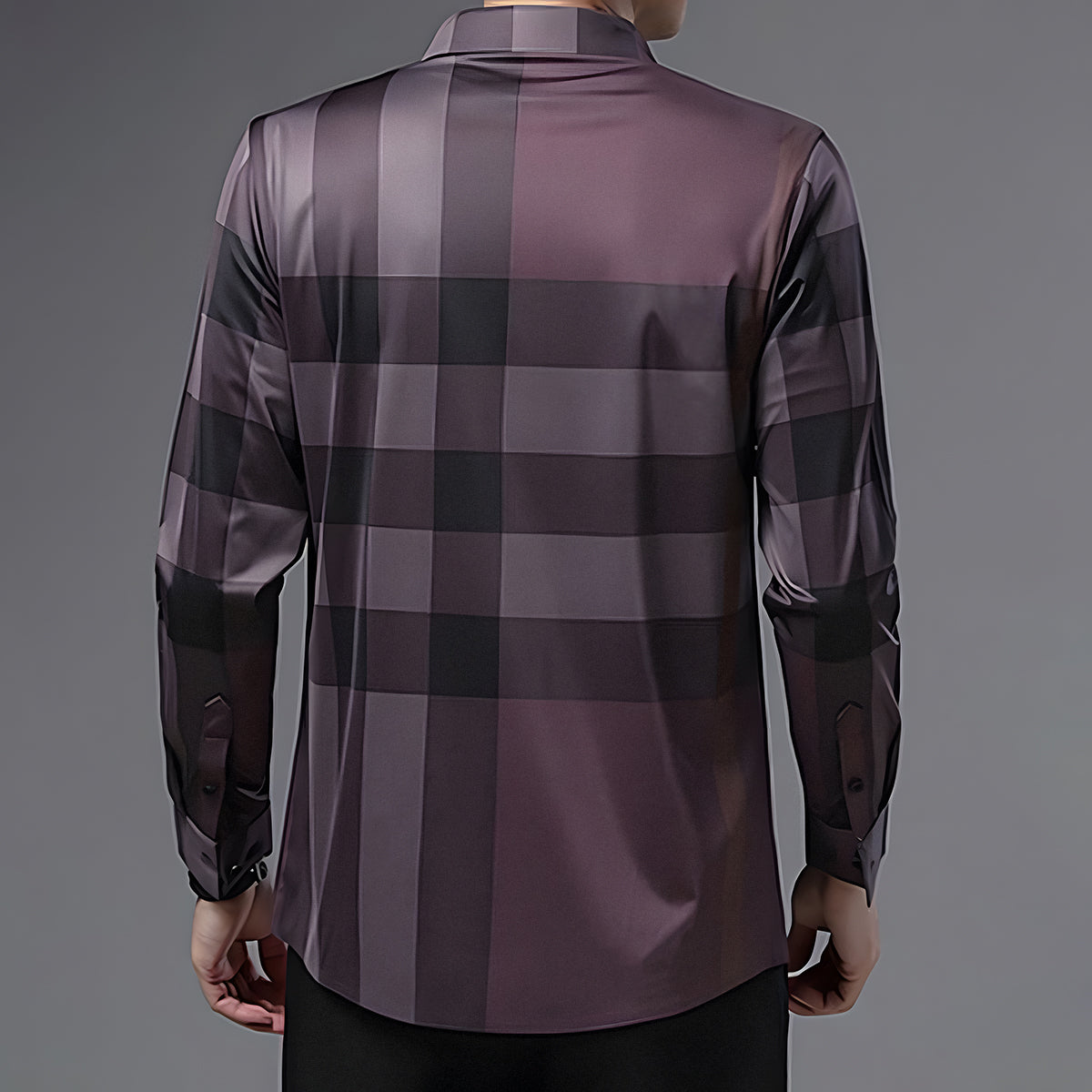 Maroon Majesty Full Sleeve Cotton Check Shirt (BB 2)