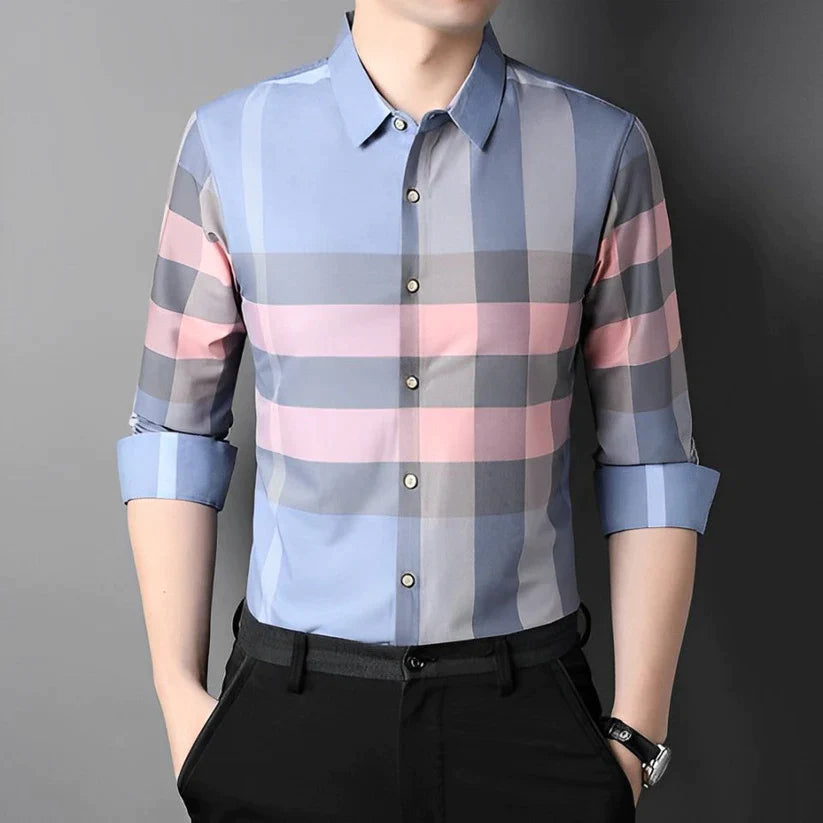 Pack of 2 Full Sleeve Cotton Check Shirt (SBP+PEACH 2)