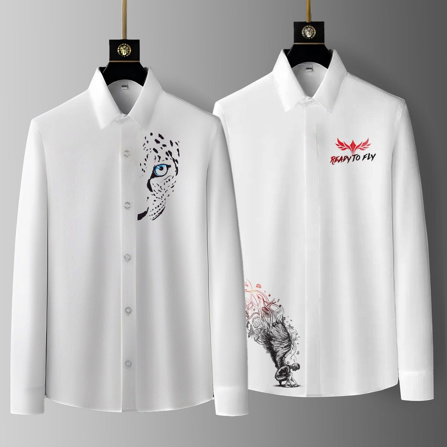 Luxury Design printed Cotton Shirts