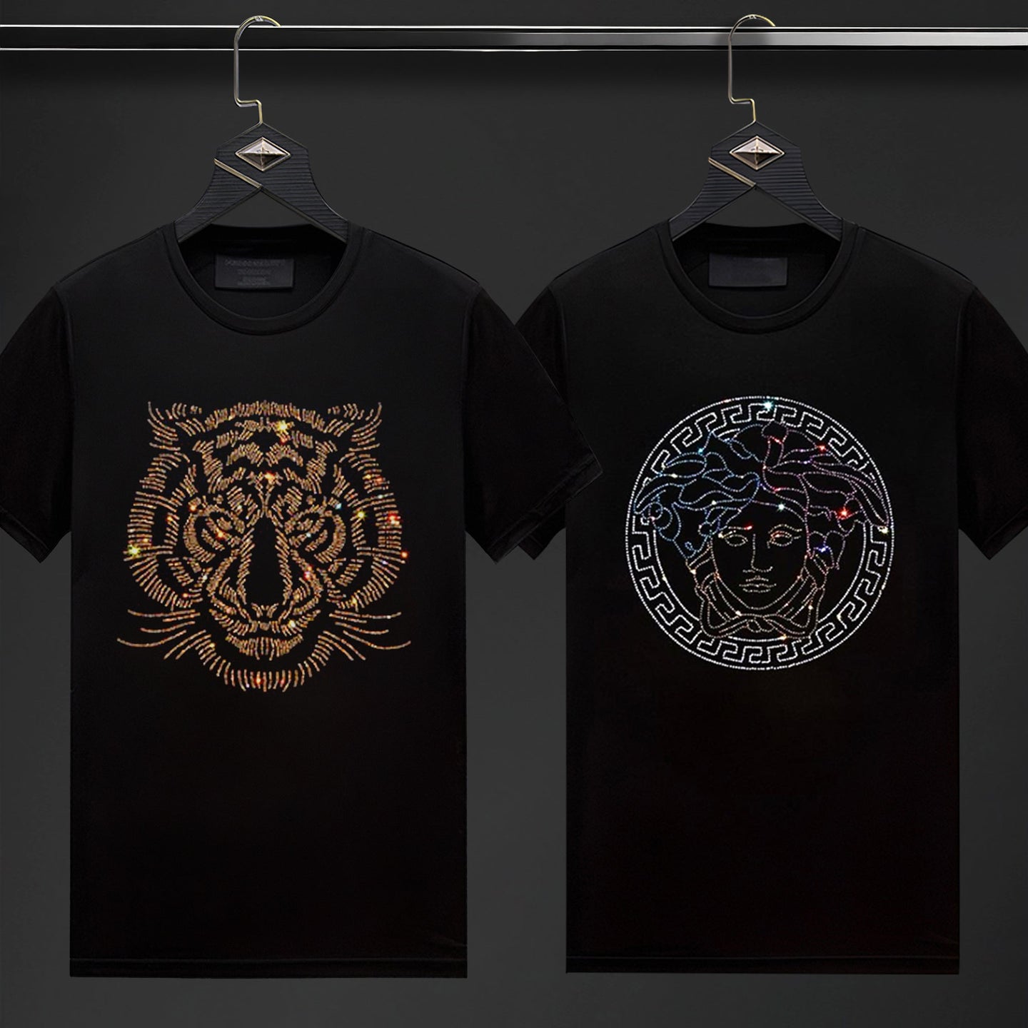 Pack Of 2 Luxury Cotton T-shirts (TIGER1+EMPRESS)