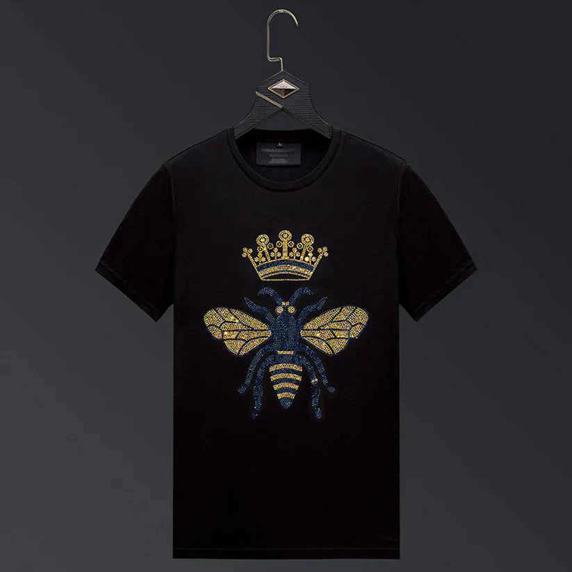 Pack Of 2 Luxury Cotton T-shirts (BUTTERFLY+HORSE)