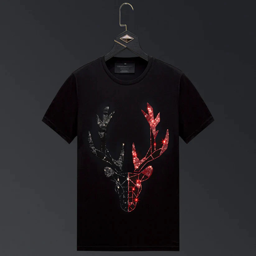 Pack Of 2 Luxury Cotton T-shirts (RULER+DEER)