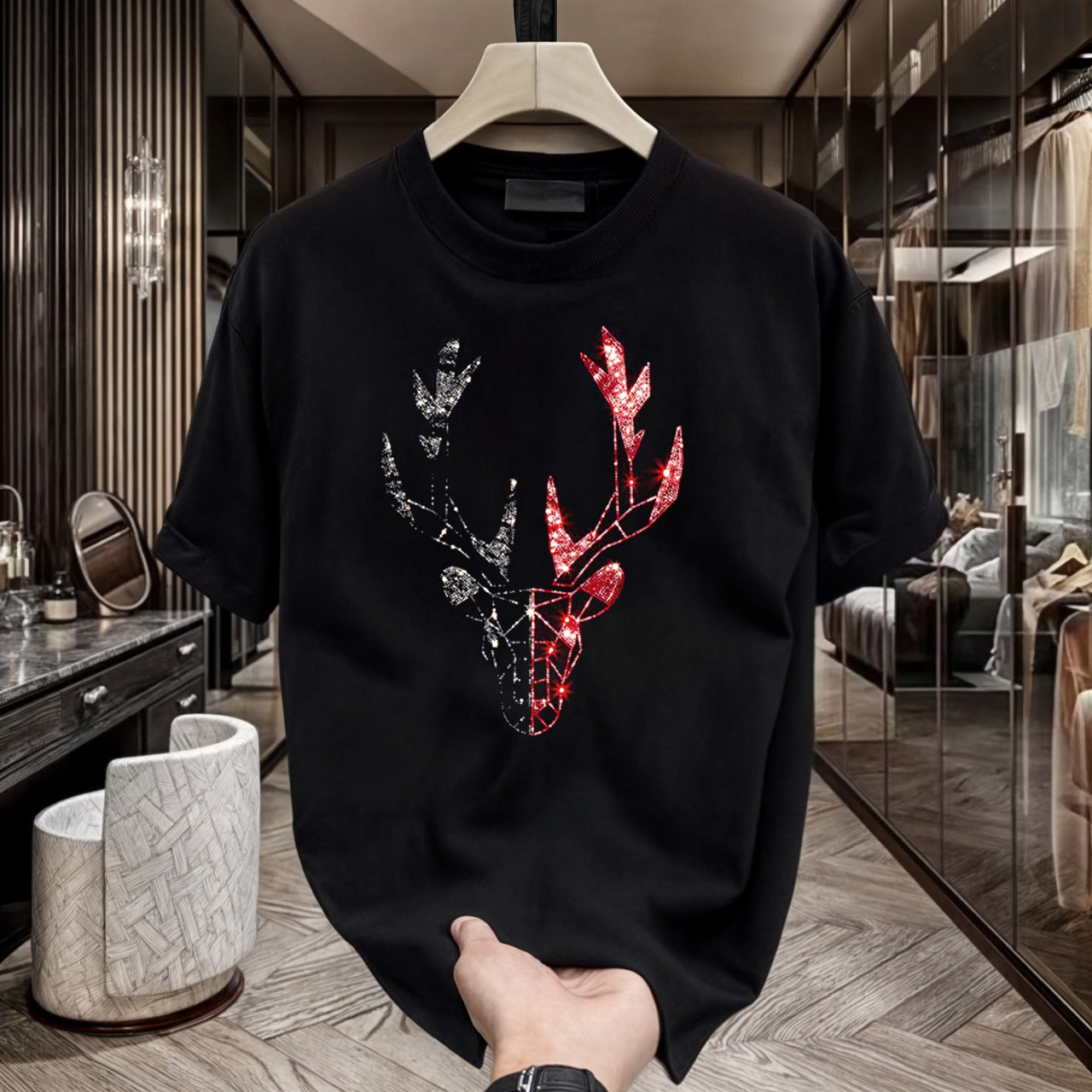 Men's Luxury Cotton T-shirts (DEER)