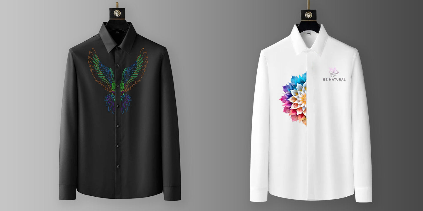 Luxury Design printed Cotton Shirts