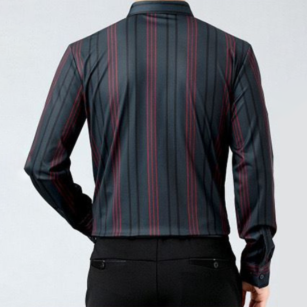 Holiday Stripe Cotton Full Sleeve Check Shirt (R LINE)