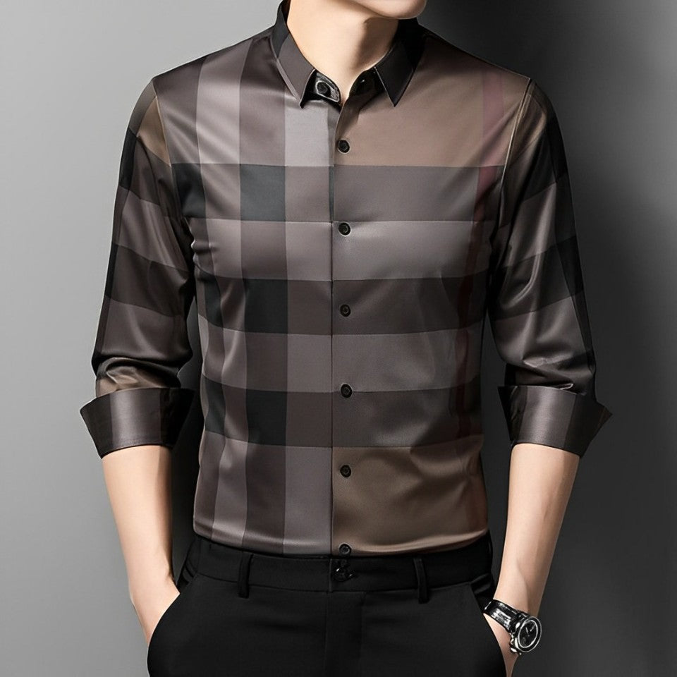 Pack of 3 Full Sleeve Cotton Check Shirt (GYL+SILVER L+BB CHECK)