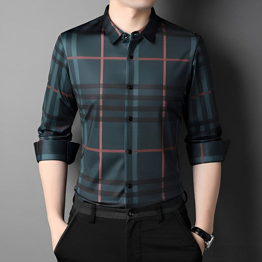 Forest Blossom Cotton Check Shirt (GBL)