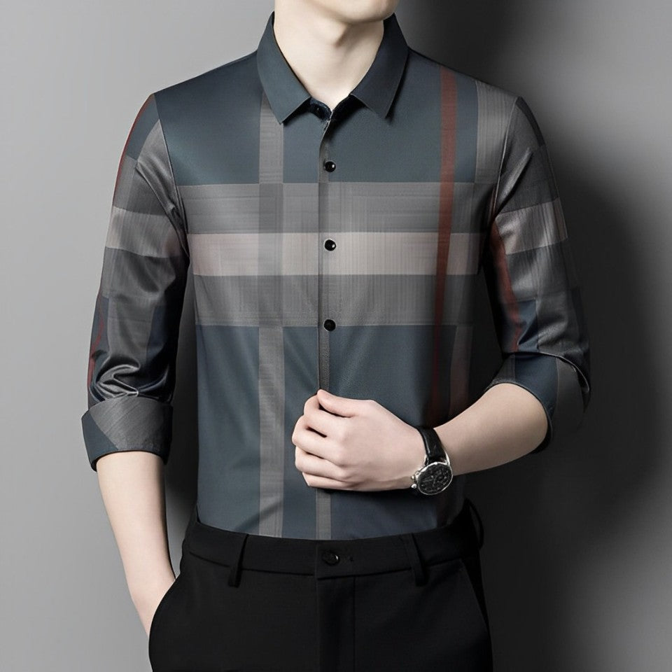 Pack of 3 Full Sleeve Cotton Check Shirt (R LINE+BRG+GRC)