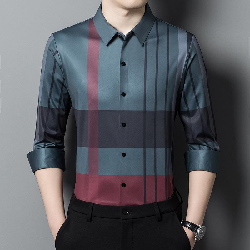 Festive Fusion Cotton Full Sleeve Check Shirt (GRC)