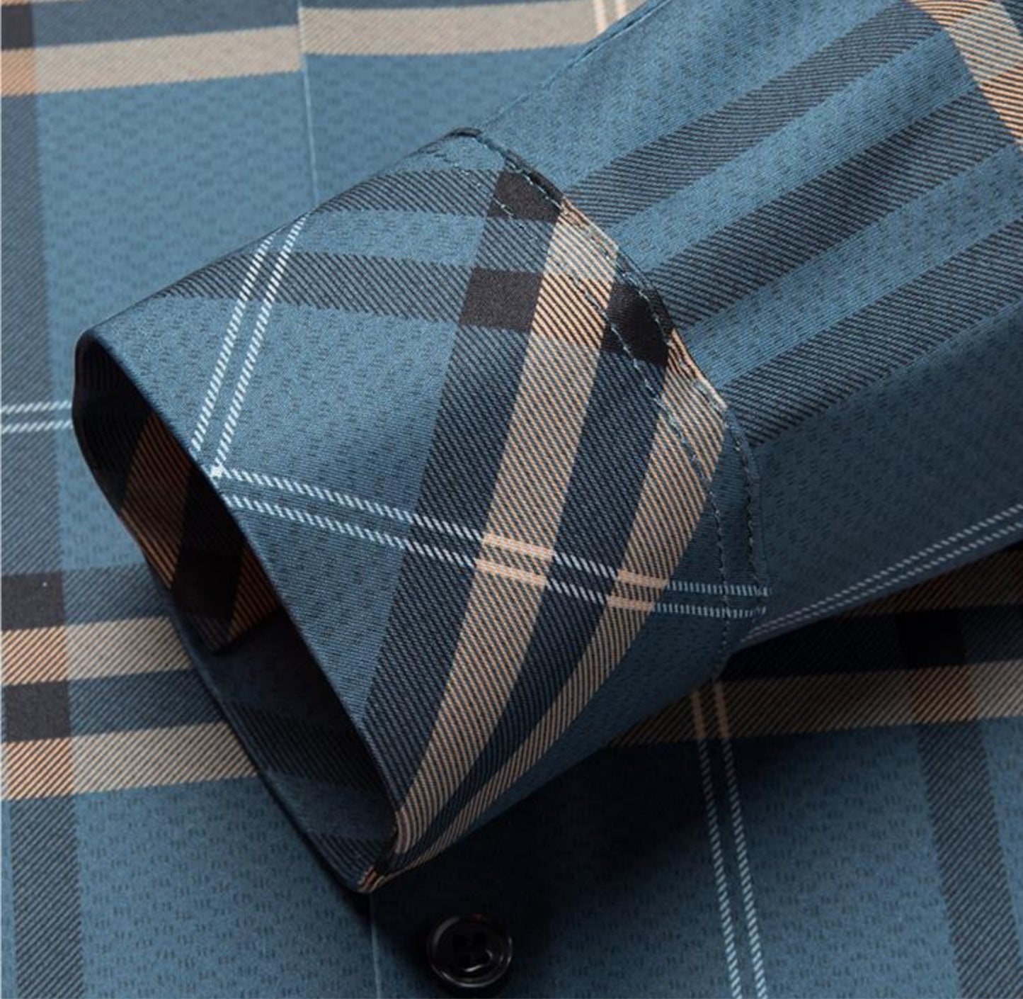 Azure Sky Full Sleeve Cotton Check Shirt (BLUEBOX)