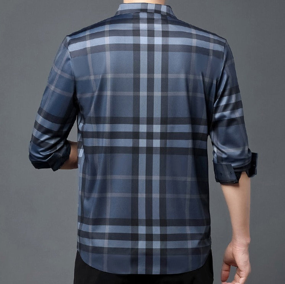 Burberry blue check shirt deals