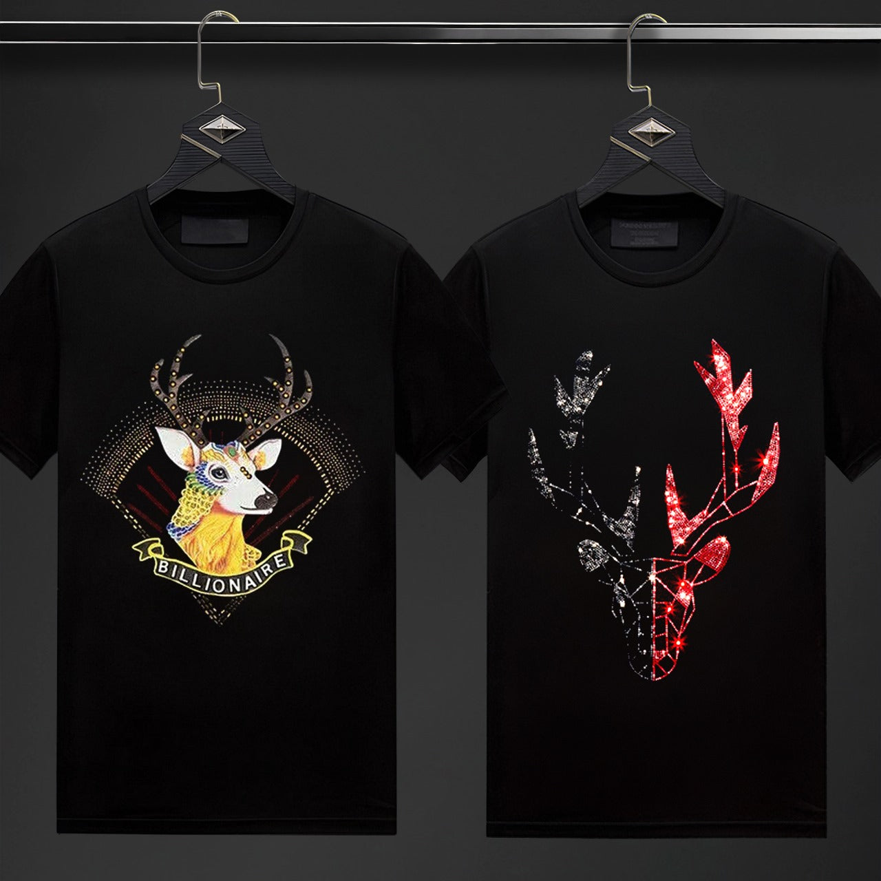 Pack Of 2 Luxury Cotton T-shirts (BUCK+DEER)