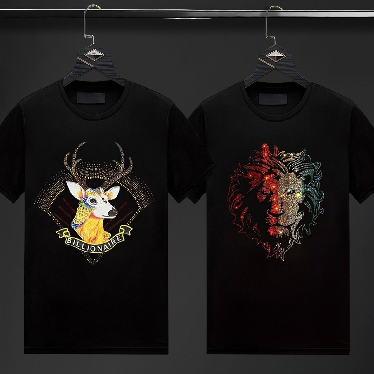 Pack Of 2 Luxury Cotton T-shirts (BUCK+LION)