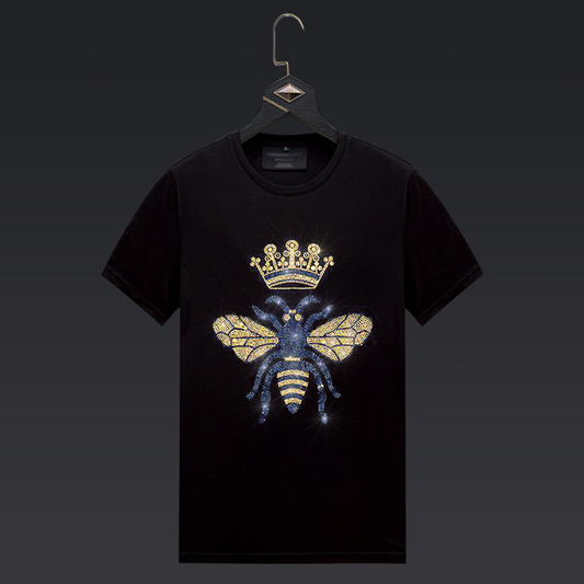 Pack Of 2 Luxury Cotton T-shirts (CROWN+BUTTERFLY)