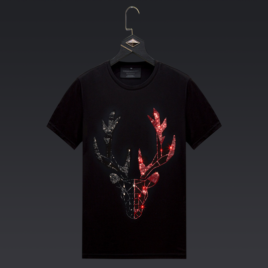 Pack Of 2 Luxury Cotton T-shirts (DEER+EMPRESS)